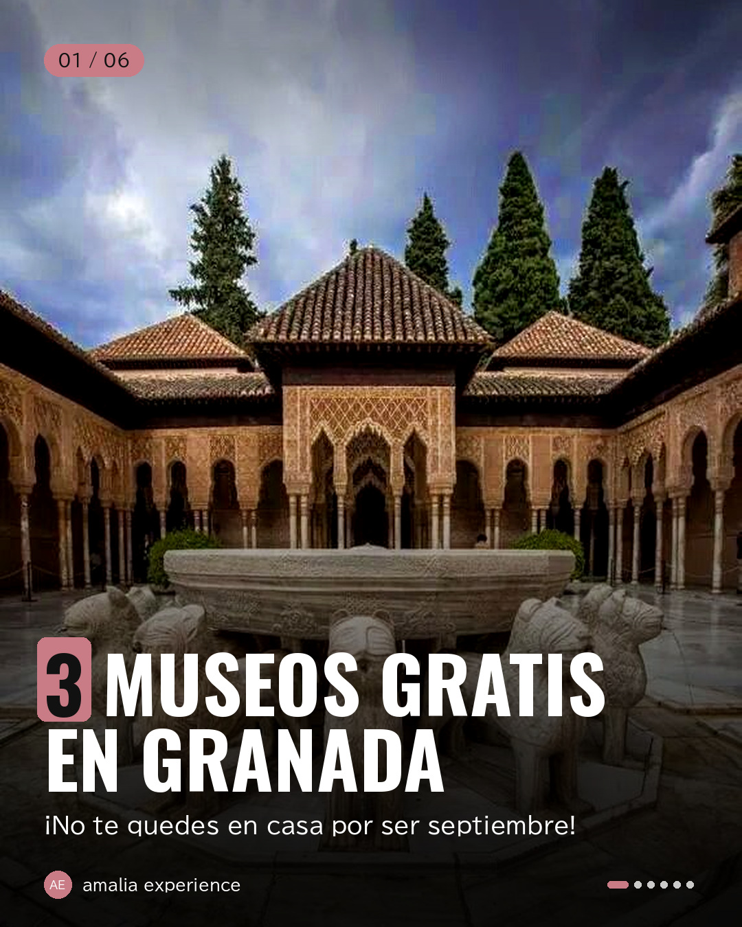 Carrusel de turismo creado por Kalma para Amalia Experience